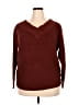 Meri Skye Burgundy Pullover Sweater Size 2X - photo 1
