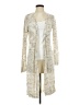 Hooked Up 100% Acrylic Ivory Kimono Size M - photo 1