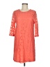Buttons 100% Polyester Orange Casual Dress Size M - photo 1