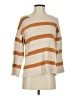 Roolee Stripes Tan Ivory Pullover Sweater Size S - photo 1
