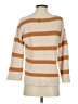 Roolee Stripes Tan Ivory Pullover Sweater Size S - photo 2