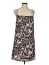 Fab'rik 100% Polyester Print Brown Casual Dress Size M - photo 1