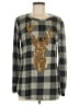 7th Roy Plaid Gold Silver Pullover Sweater Size M - photo 1