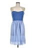 Fossil 100% Polyester Blue Casual Dress Size 8 - photo 1