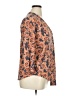 Bobeau Floral Orange 3/4 Sleeve Blouse Size XL - photo 4