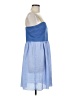 Fossil 100% Polyester Blue Casual Dress Size 8 - photo 4