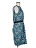 Ann Taylor LOFT 100% Polyester Paisley Teal Cocktail Dress Size 6 - photo 4
