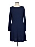 Unbranded Solid Blue Casual Dress Size M - photo 2