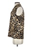 Anne Klein Animal Print Gold Sleeveless Button-Down Shirt Size S - photo 5