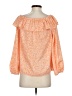 MICHAEL Michael Kors 100% Polyester Orange 3/4 Sleeve Blouse Size S - photo 2