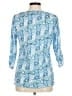Sno Skins 100% Polyester Blue 3/4 Sleeve Blouse Size M - photo 2