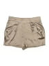 Bebe Metallic Tan Khaki Shorts Size S - photo 1