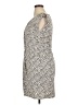 Assorted Brands Animal Print Ivory Cocktail Dress Size 14 - photo 5