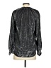 Pilcro Metallic Silver Long Sleeve Blouse Size XS - photo 2