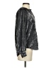 Pilcro Metallic Silver Long Sleeve Blouse Size XS - photo 4