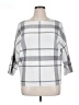 Adrienne Vittadini Plaid Gray Poncho Size XL - photo 1