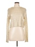 SUMMERHAUS 100% Acrylic Metallic Ivory Turtleneck Sweater Size L - photo 1