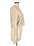 SUMMERHAUS 100% Acrylic Metallic Ivory Turtleneck Sweater Size L - photo 4