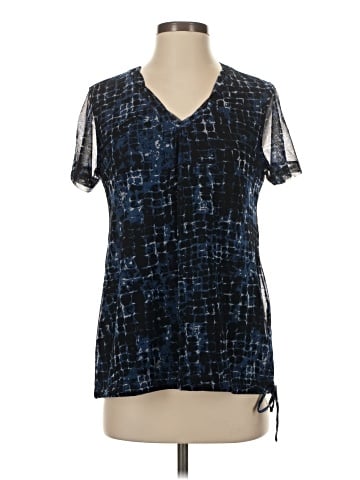 Kelly By Clinton Kelly Short Sleeve Blouse (view 1)