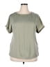 Kate Kasin Green Short Sleeve Top Size 2X - photo 1