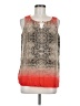 Dana Buchman 100% Polyester Orange Sleeveless Blouse Size M - photo 1