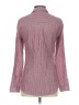 Express Stripes Burgundy Long Sleeve Blouse Size XS - photo 2