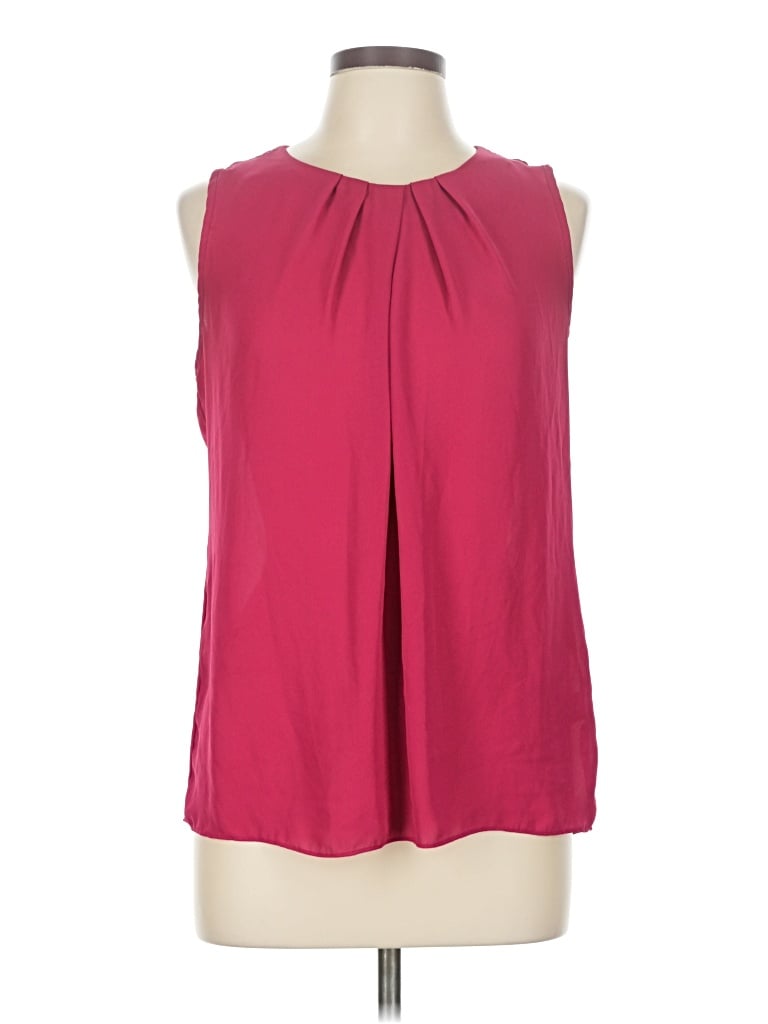 Pre-owned Sami & Jo Sleeveless Blouse In Burgundy