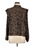 WAYF 100% Polyester Floral Black Long Sleeve Blouse Size L - photo 1