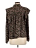 WAYF 100% Polyester Floral Black Long Sleeve Blouse Size L - photo 2