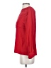 Carlisle 100% Silk Red Long Sleeve Silk Top Size 4 - photo 5