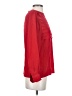 Carlisle 100% Silk Red Long Sleeve Silk Top Size 4 - photo 4