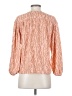 Elizabeth and James 100% Polyester Animal Print Orange Long Sleeve Blouse Size XS - photo 2