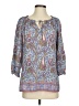 Talbots 100% Rayon Blue 3/4 Sleeve Blouse Size S - photo 1