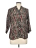 AP.NY Argyle Gray 3/4 Sleeve Blouse Size L - photo 1