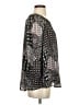 Context 100% Polyester Silver 3/4 Sleeve Blouse Size S - photo 4