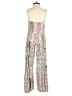 BSL 100% Viscose Print Ivory Jumpsuit Size S - photo 2
