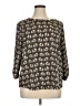 Pixley 100% Polyester Brown 3/4 Sleeve Blouse Size XL - photo 1