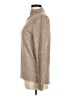 BeachLunchLounge Animal Print Tan Turtleneck Sweater Size M - photo 5