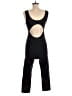 Iris & Ink Solid Black Jumpsuit Size L - photo 2
