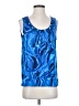 MICHAEL Michael Kors 100% Polyester Blue Sleeveless Blouse Size 4 - photo 1