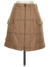 Madewell Plaid Brown Wool Skirt Size 00 - photo 1