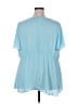 Torrid Blue Short Sleeve Blouse Size 3X Plus (3) - photo 2