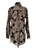 Glamorous 100% Viscose Paisley Brown Long Sleeve Blouse Size S - photo 2