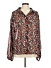 Shein 100% Polyester Floral Brown Long Sleeve Blouse Size 8 - 10 - photo 1