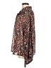 Shein 100% Polyester Floral Brown Long Sleeve Blouse Size 8 - 10 - photo 5