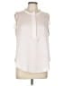DKNY 100% Polyester Pink Ivory Sleeveless Blouse Size L - photo 1