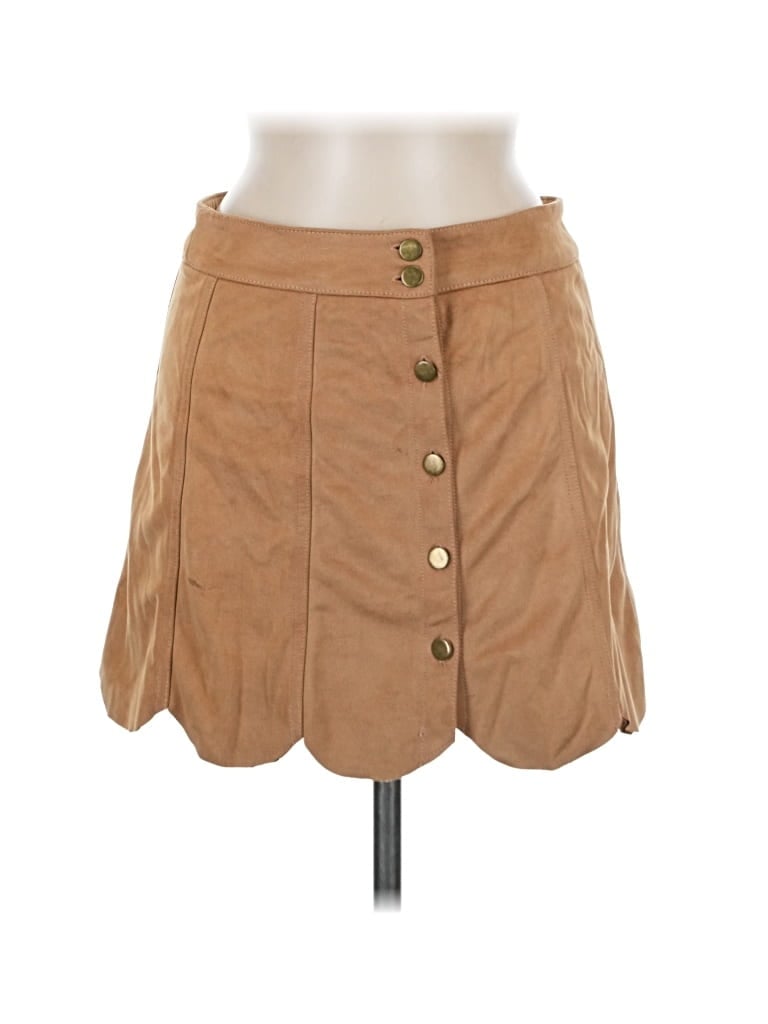 Pre-owned Cotton Candy Casual Skirt In Brown