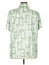 Selene Sport 100% Polyester Print Green Short Sleeve Blouse Size 1X - photo 2