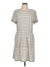 LOFT Beach Stripes Gray Casual Dress Size L - photo 1