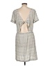 LOFT Beach Stripes Gray Casual Dress Size L - photo 2